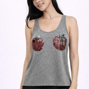 Victoria's Secret PINK Bling Cross Back Tank Top (New York Apple)